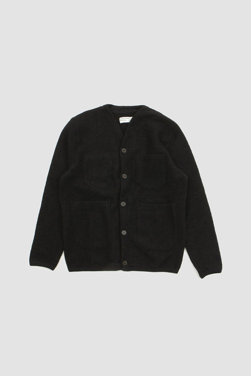 SPORTIVO STORE_Cardigan Wool Fleece Black