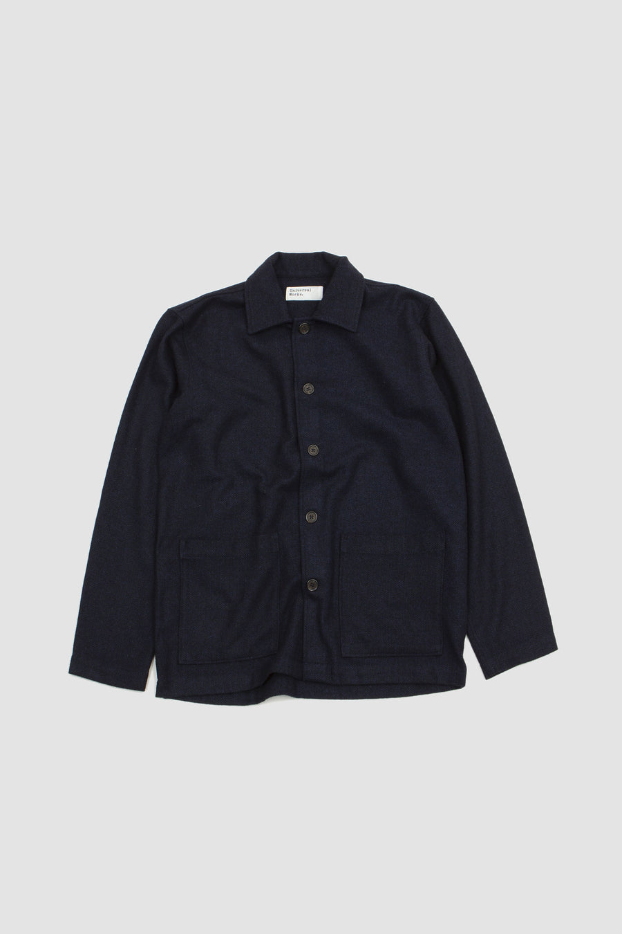 SPORTIVO STORE_Easy Herringbone Rec Wool Over Jacket Navy