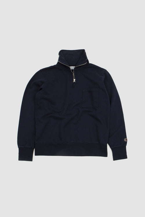 SPORTIVO STORE_Half Zip Sweatshirt Navy