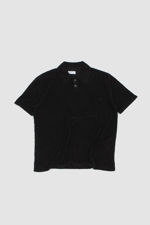SPORTIVO STORE_Newlyn Light Weight Terry Polo Black