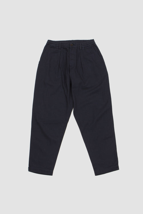 SPORTIVO STORE_Pleated Track Pant Winter Twill Navy