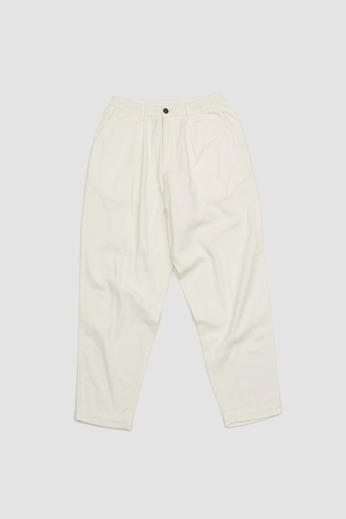 SPORTIVO STORE_Pleated Track Pant Winter Twill Winter White
