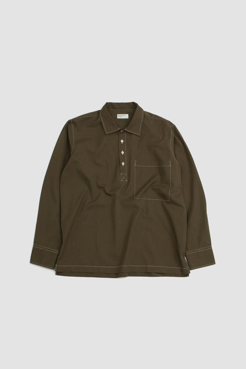 SPORTIVO STORE_Pullover Shirt Scuba Cotton Olive