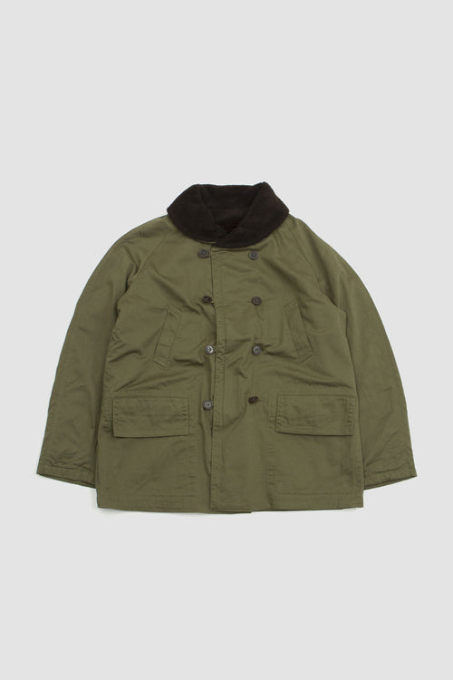 SPORTIVO STORE_Reversible Mackinaw Jacket Twill/Sherpa Light Olive