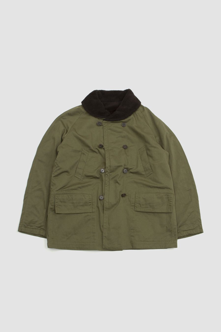 SPORTIVO STORE_Reversible Mackinaw Jacket Twill/Sherpa Light Olive