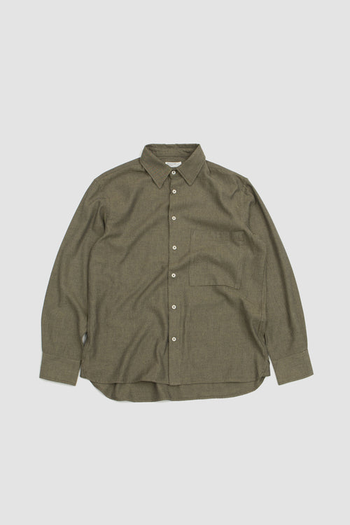 SPORTIVO STORE_Square Pocket Shirt It Brushed Twill Olive