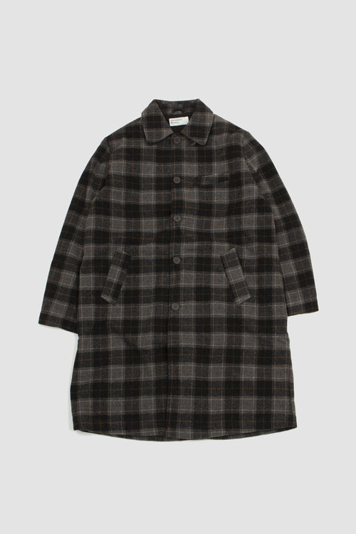 SPORTIVO STORE_Swing Overcoat Robert Check Brown