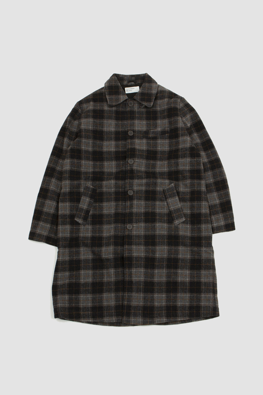 SPORTIVO STORE_Swing Overcoat Robert Check Brown