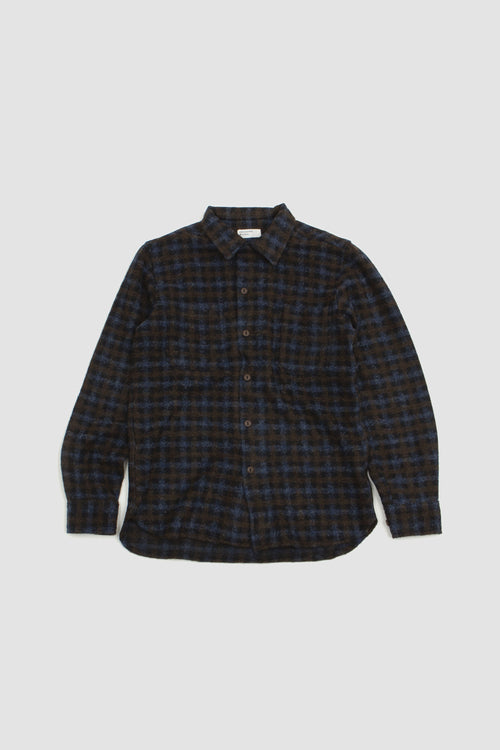 SPORTIVO STORE_Work Shirt Checkered Fleece Brown/Sky