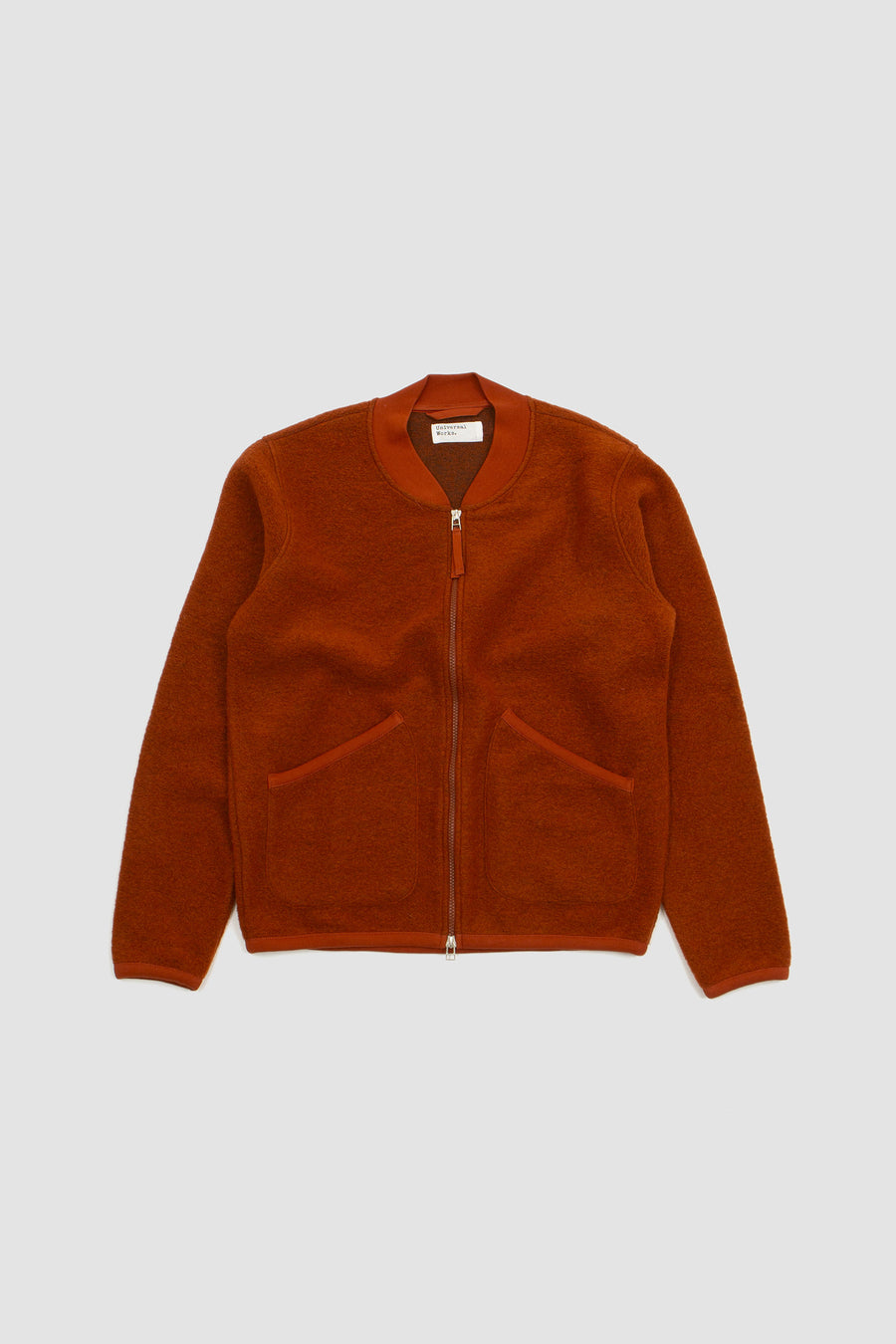 SPORTIVO STORE_Zip Bomber Wool Fleece Orange