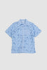 SPORTIVO STORE_Highlife Bowling Shirt Light Blue Floral Lace
