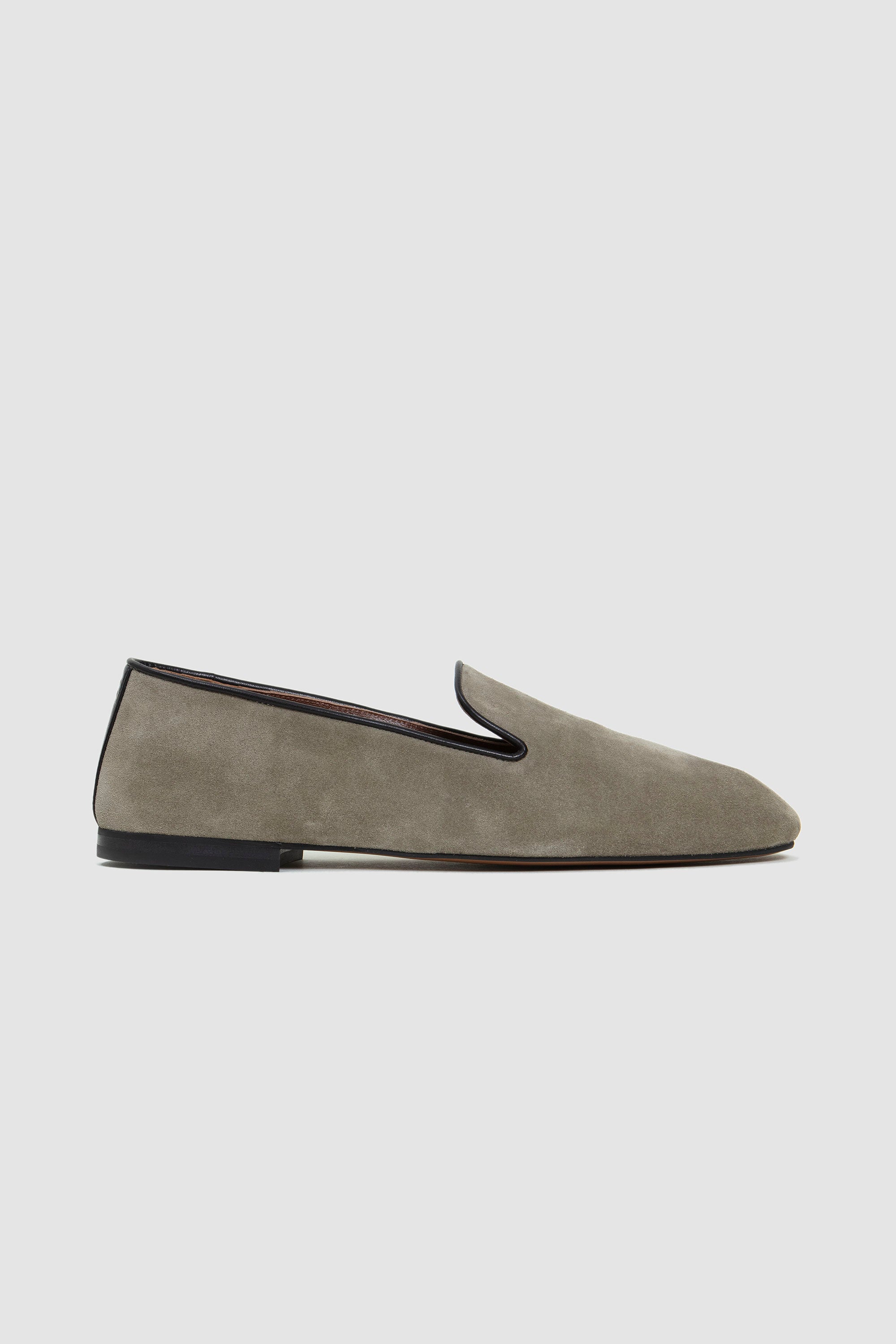 Suede Loafers Military Green_1