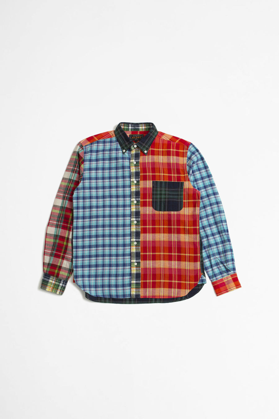 SPORTIVO STORE_B.D. Shirt Indian Madras Check Panel