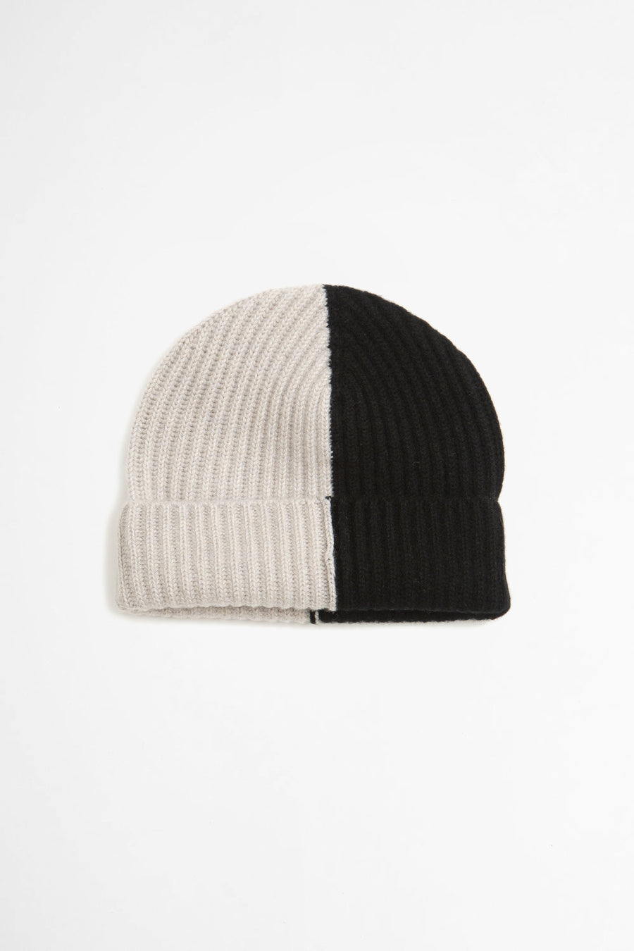 SPORTIVO STORE_Bi Colour Beanie Cashmere Black/Off White