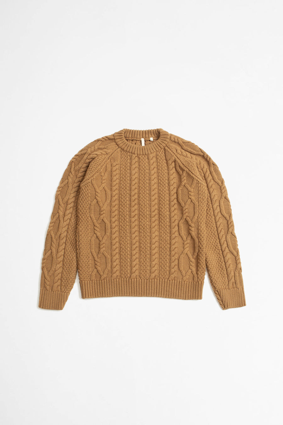 SPORTIVO STORE_Cable Knit Sweater Light Brown