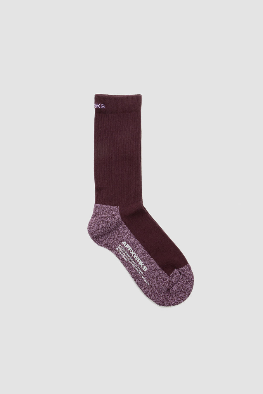SPORTIVO STORE_Duo-Tone Stretch Cotton Sock Crimson