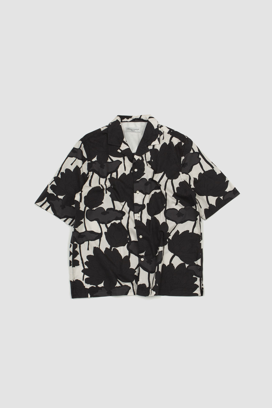 SPORTIVO STORE_Eren SS Camelia Print Shirt Ecru/Black/Asphalt