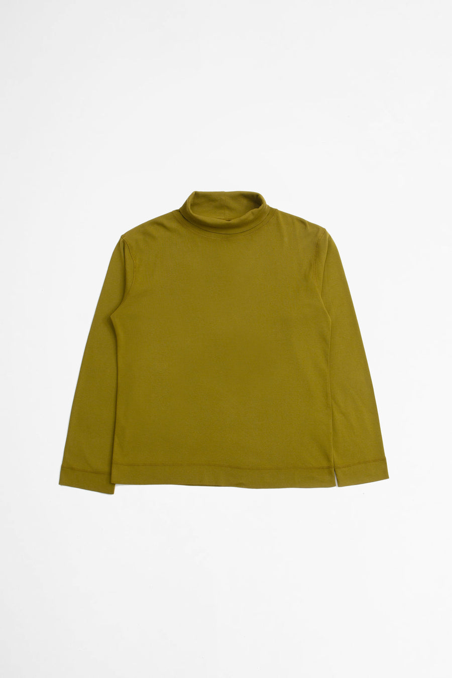 SPORTIVO STORE_High Neck T-Shirt Cotton Thermal Jersey Dark Ochre