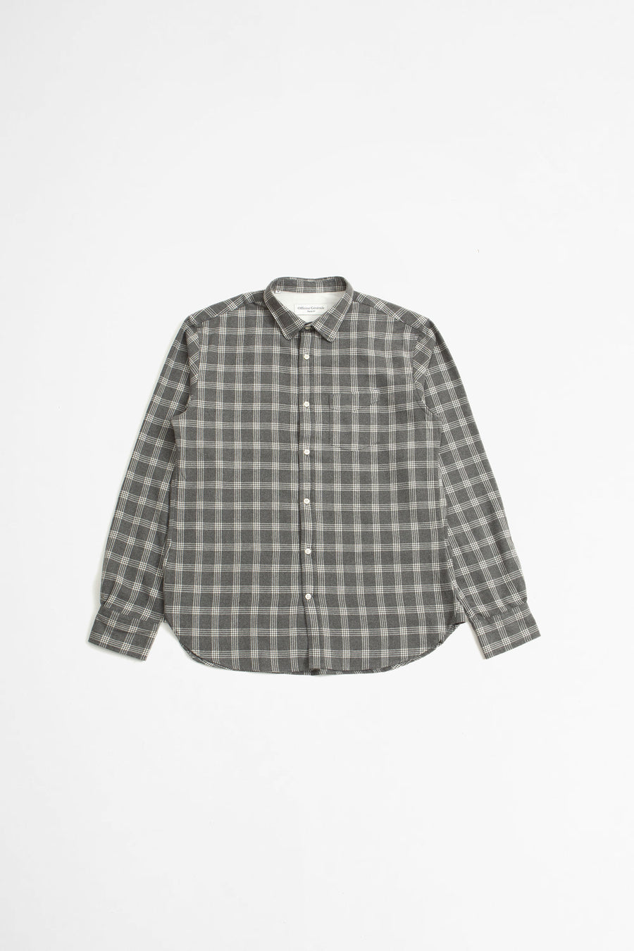 SPORTIVO STORE_Lipp Brushed Cotton Shirt Check Grey/White