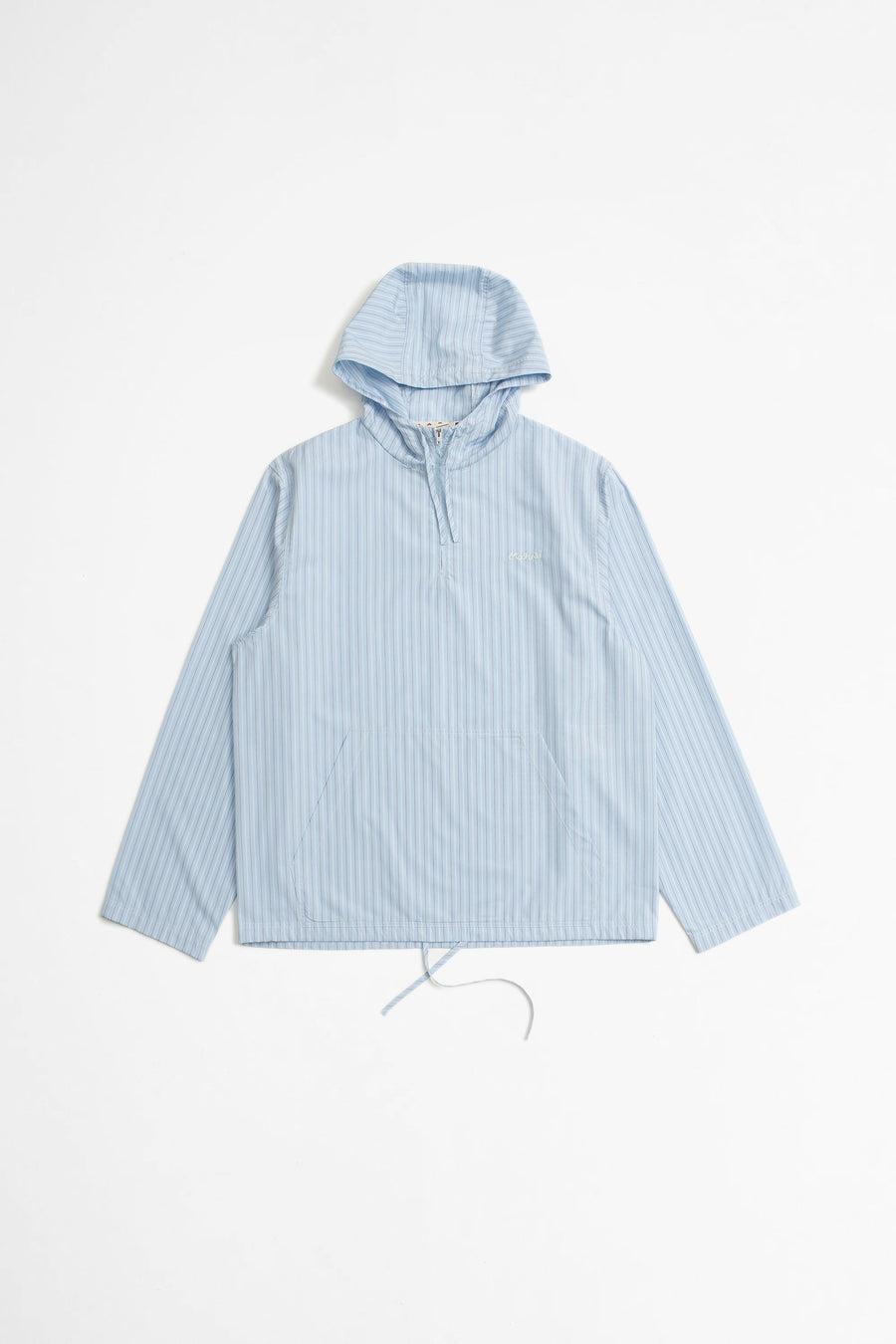 SPORTIVO STORE_Long-Sleeved Hooded Overshirt Cobalt