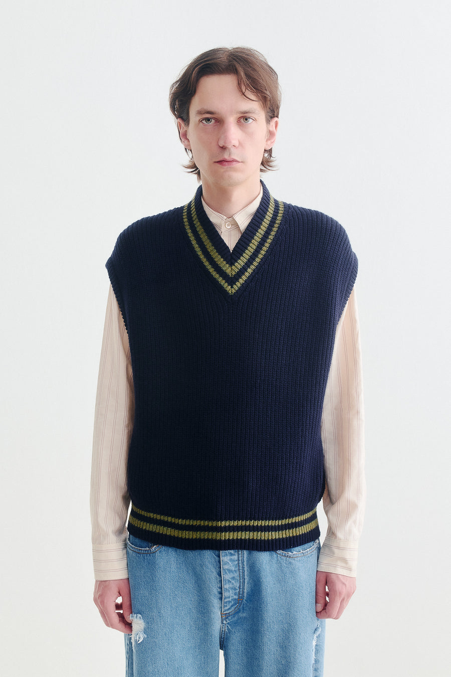 SPORTIVO STORE_Nulato Knit Pullunder Highschool Navy