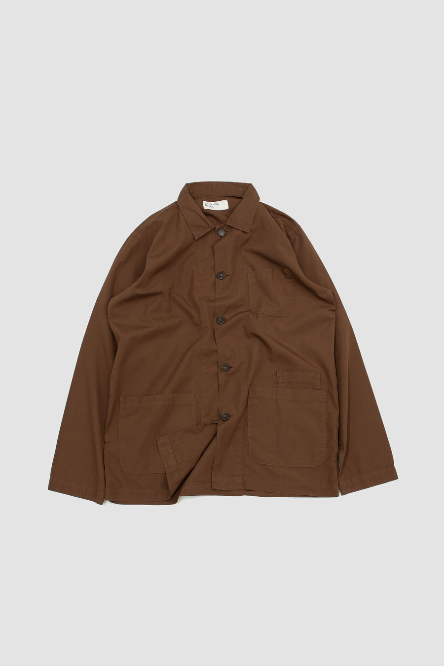 SPORTIVO STORE_Org. Fine Poplin Bakers Overshirt Brown