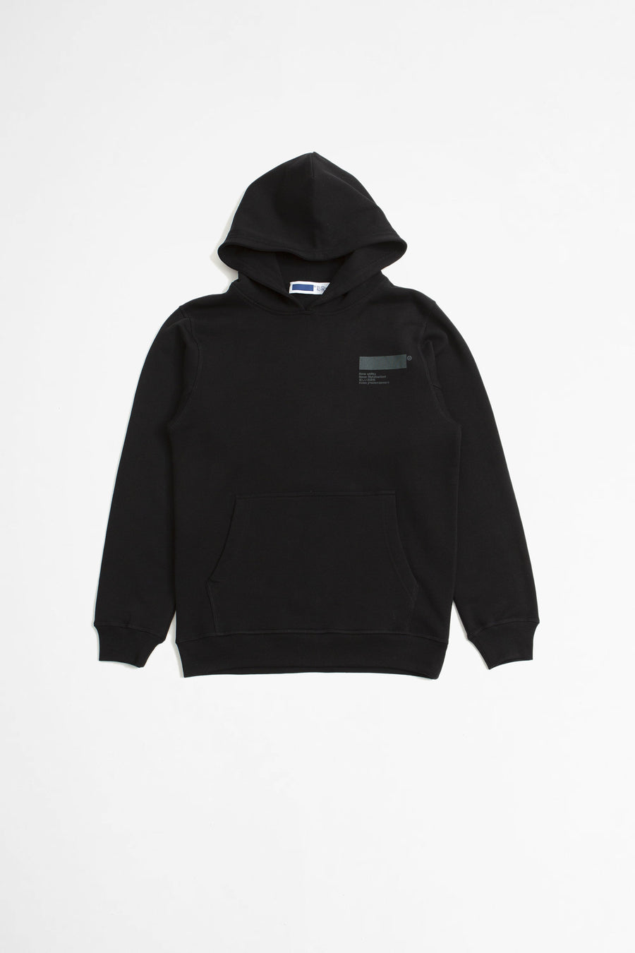 SPORTIVO STORE_Standardised Hoodie Org. Cotton Black/Alloy Green