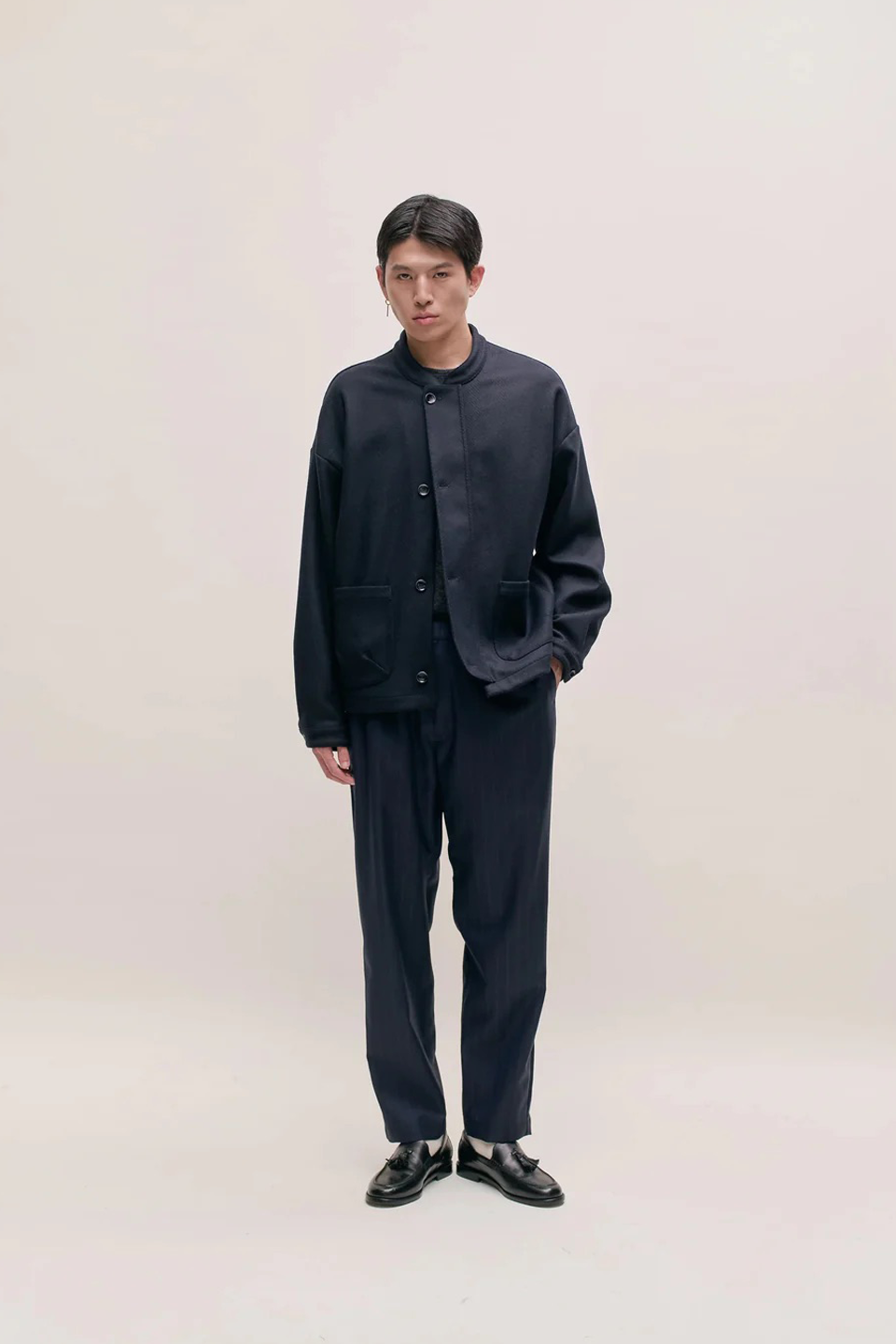Banasa Pants Navy Double Pinstripe_1