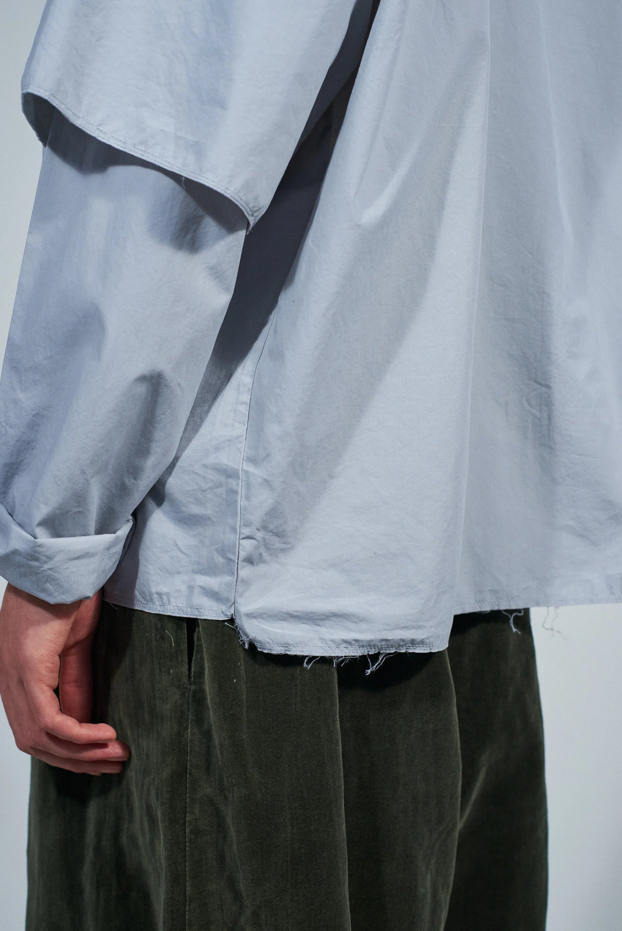 Double Sleeve Shirt Light Grey