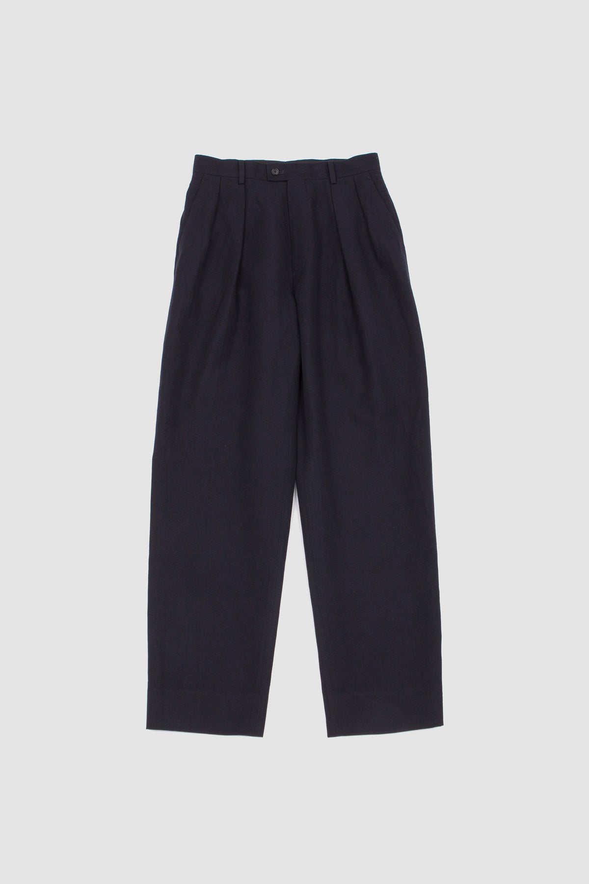 Cashmere Linen 2P Trousers Navy