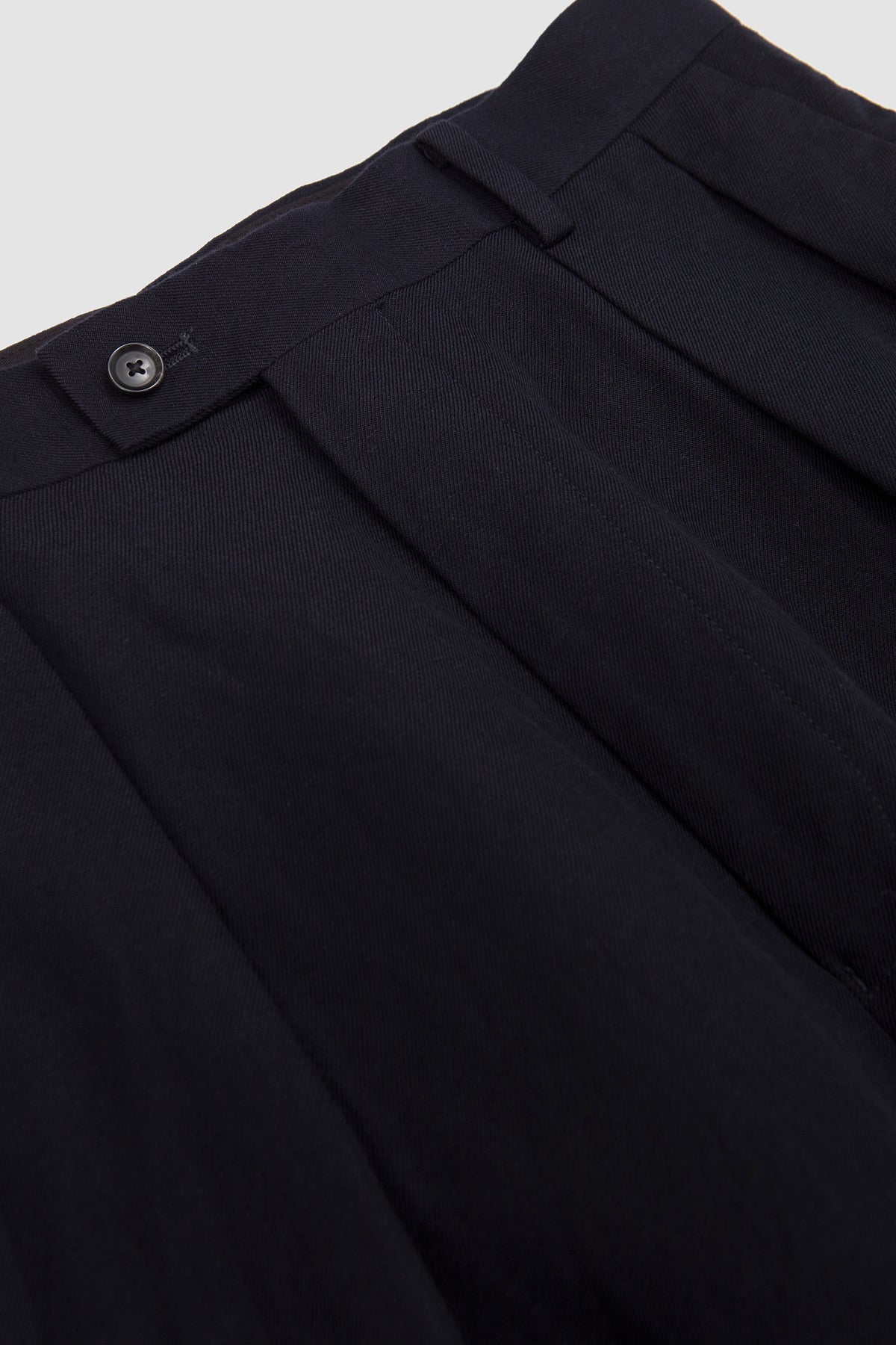 Cashmere Linen 2P Trousers Navy