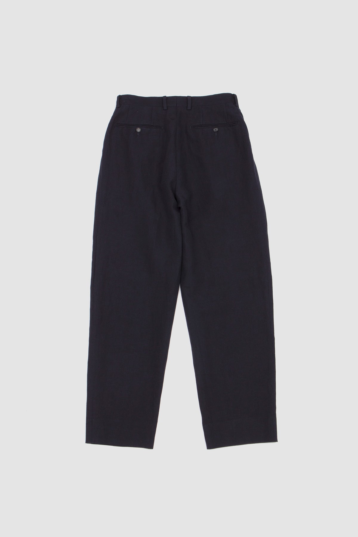 Cashmere Linen 2P Trousers Navy_4