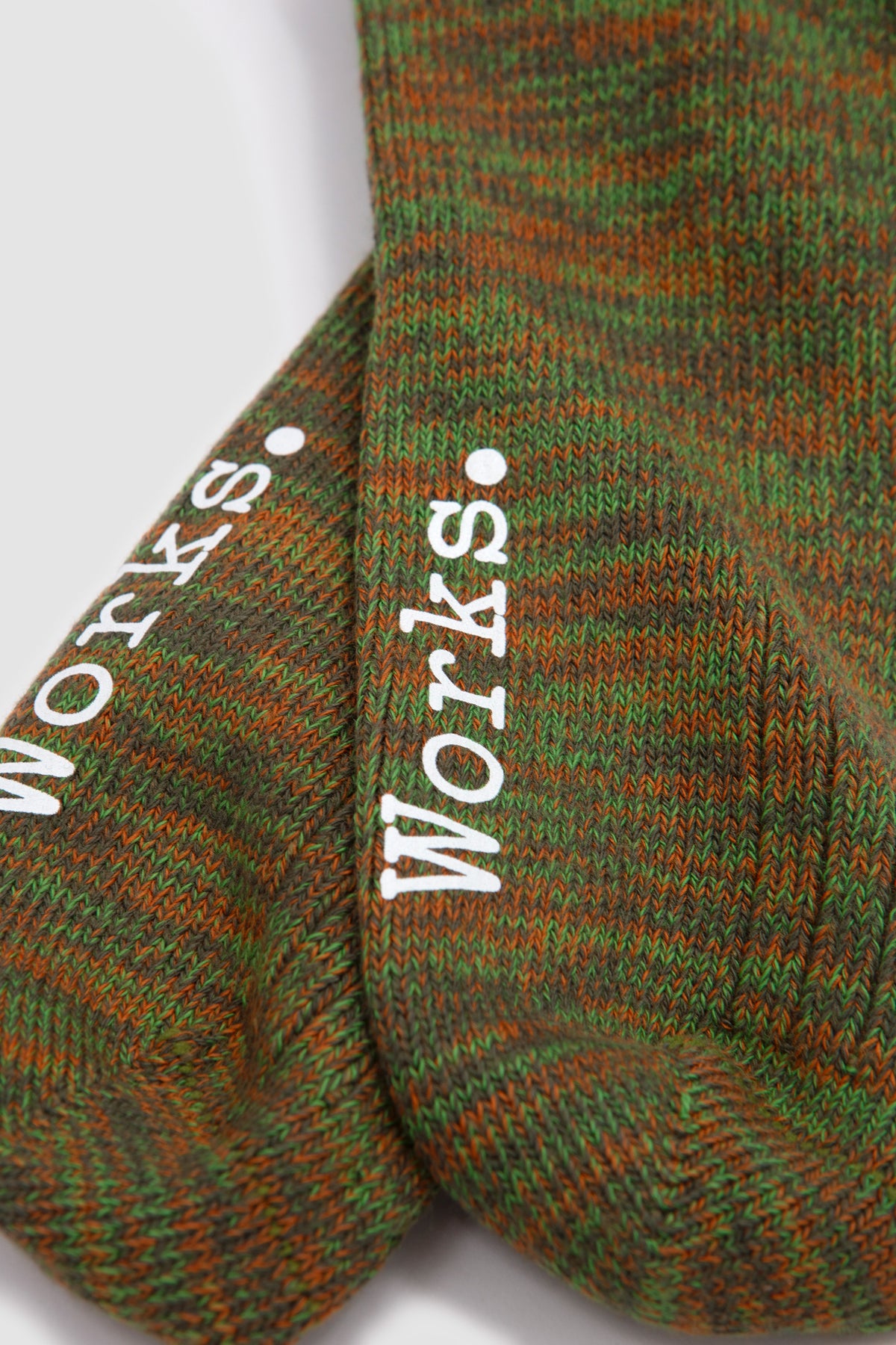 Slub Socks Dark Olive_3