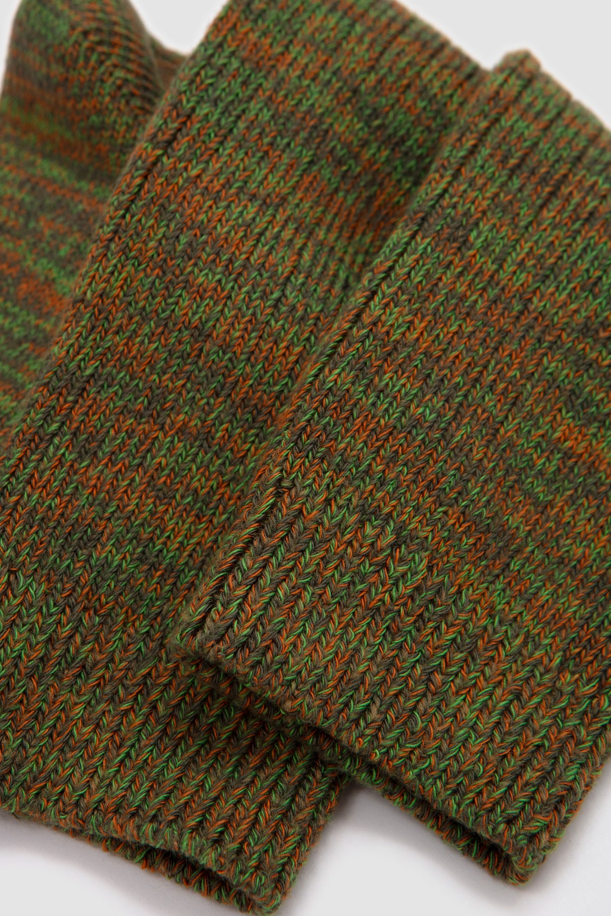 Slub Socks Dark Olive_4