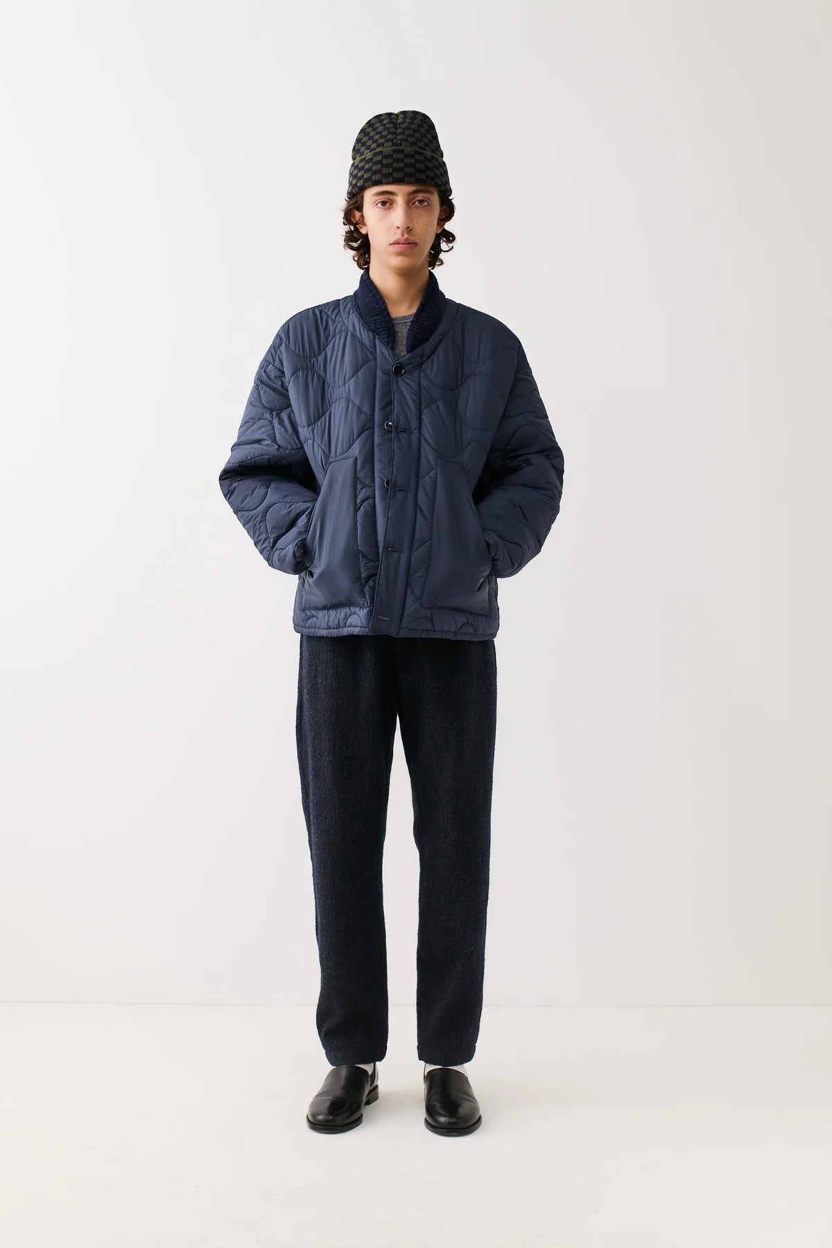 Banasa Pants Navy Pinstripe