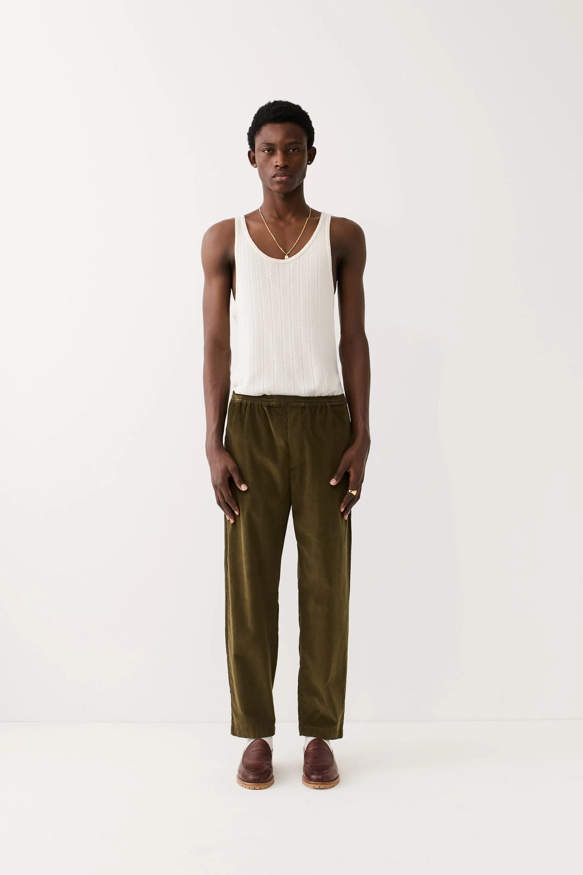 Banasa Pants Olive Haze Corduroy_1