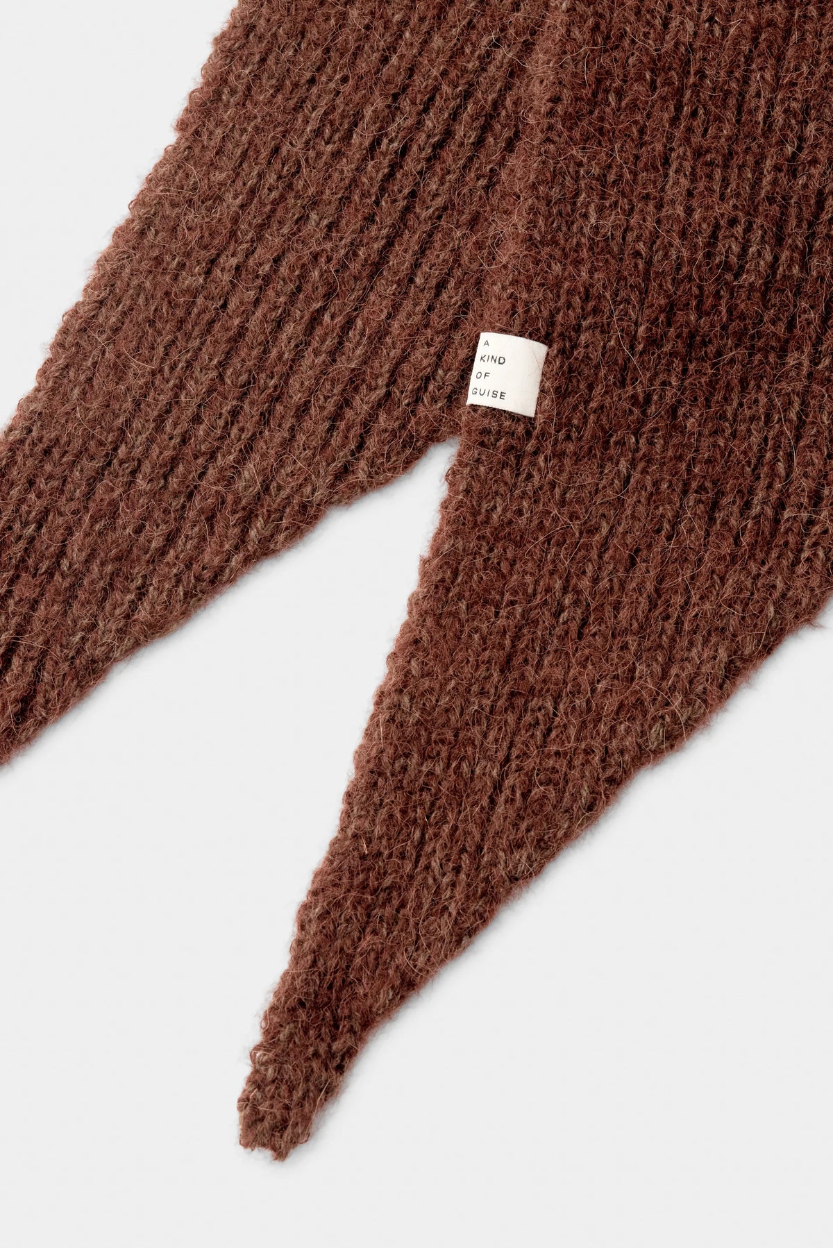 Bisa Hooded Scarf Chocolate Brown_3
