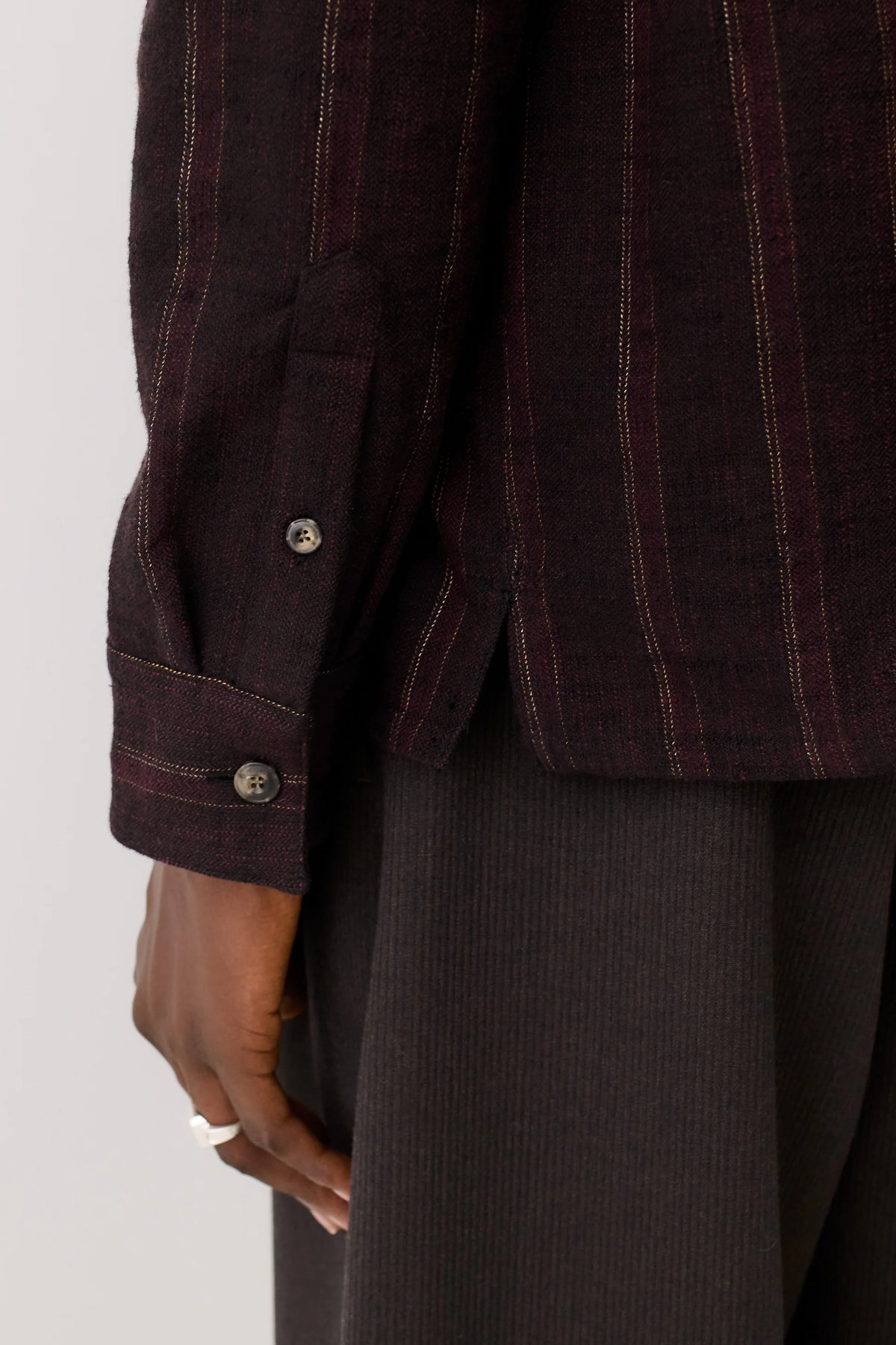 Cullu Overshirt Black Wine Line_6