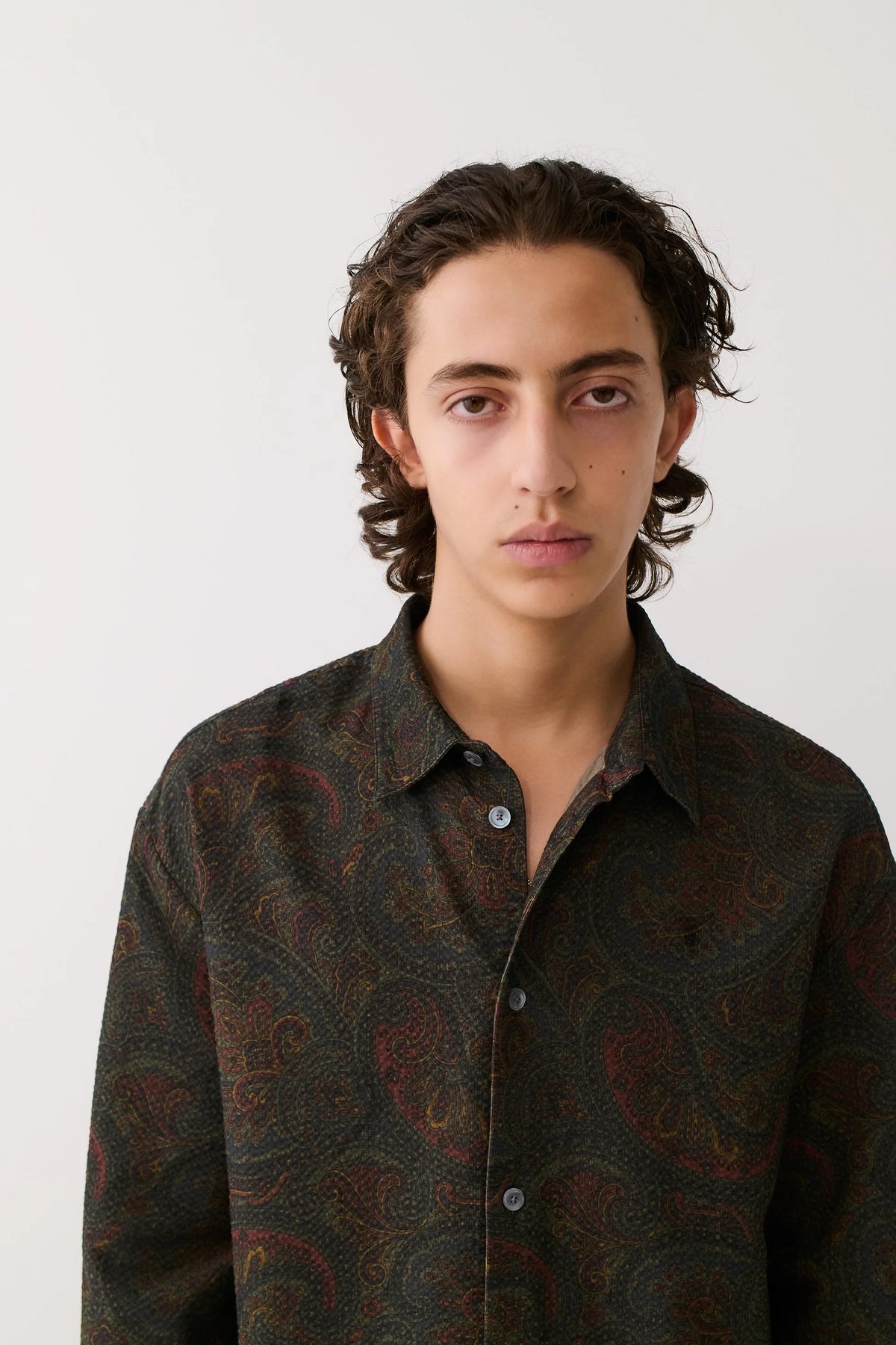 Derbin Shirt Moss Paisley_4