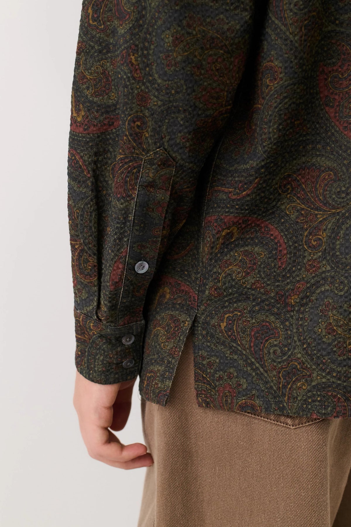 Derbin Shirt Moss Paisley_6