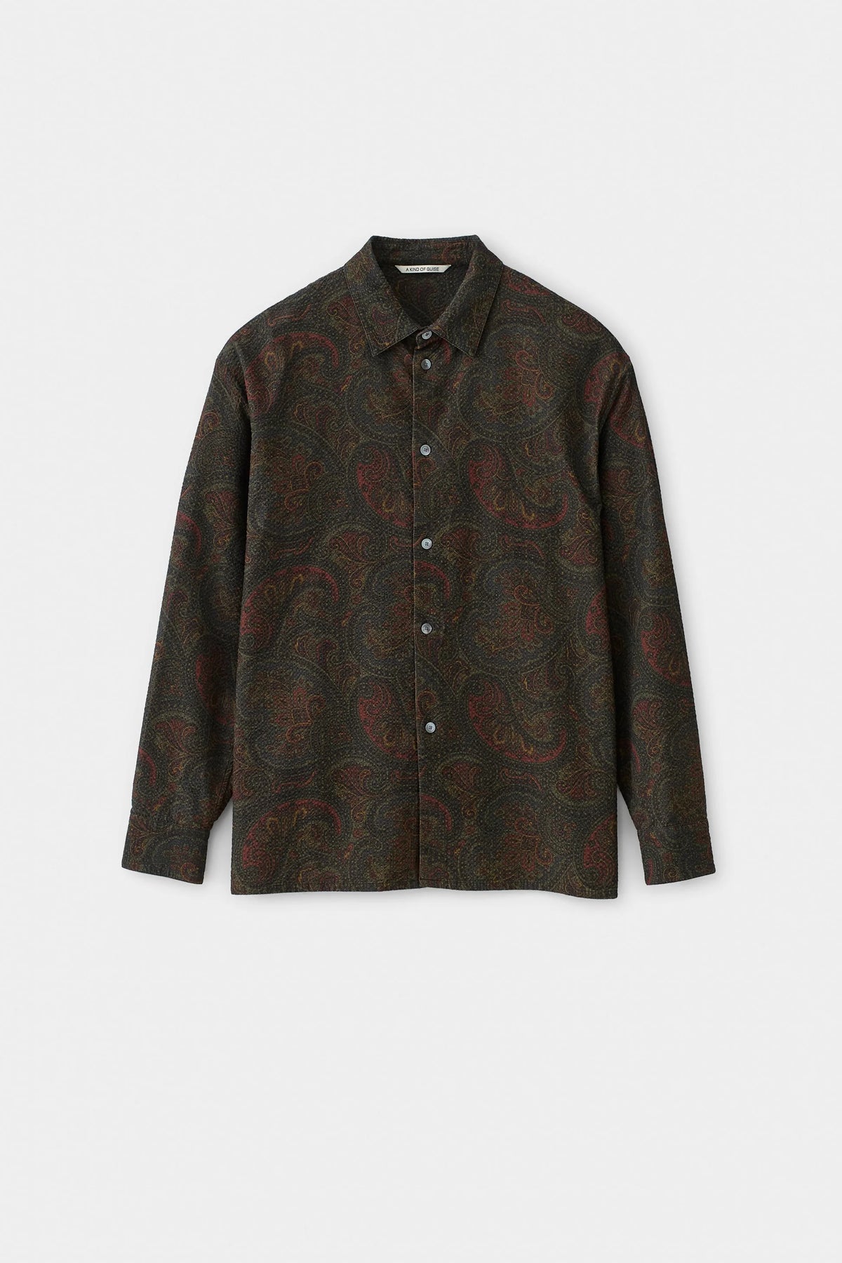 Derbin Shirt Moss Paisley_9