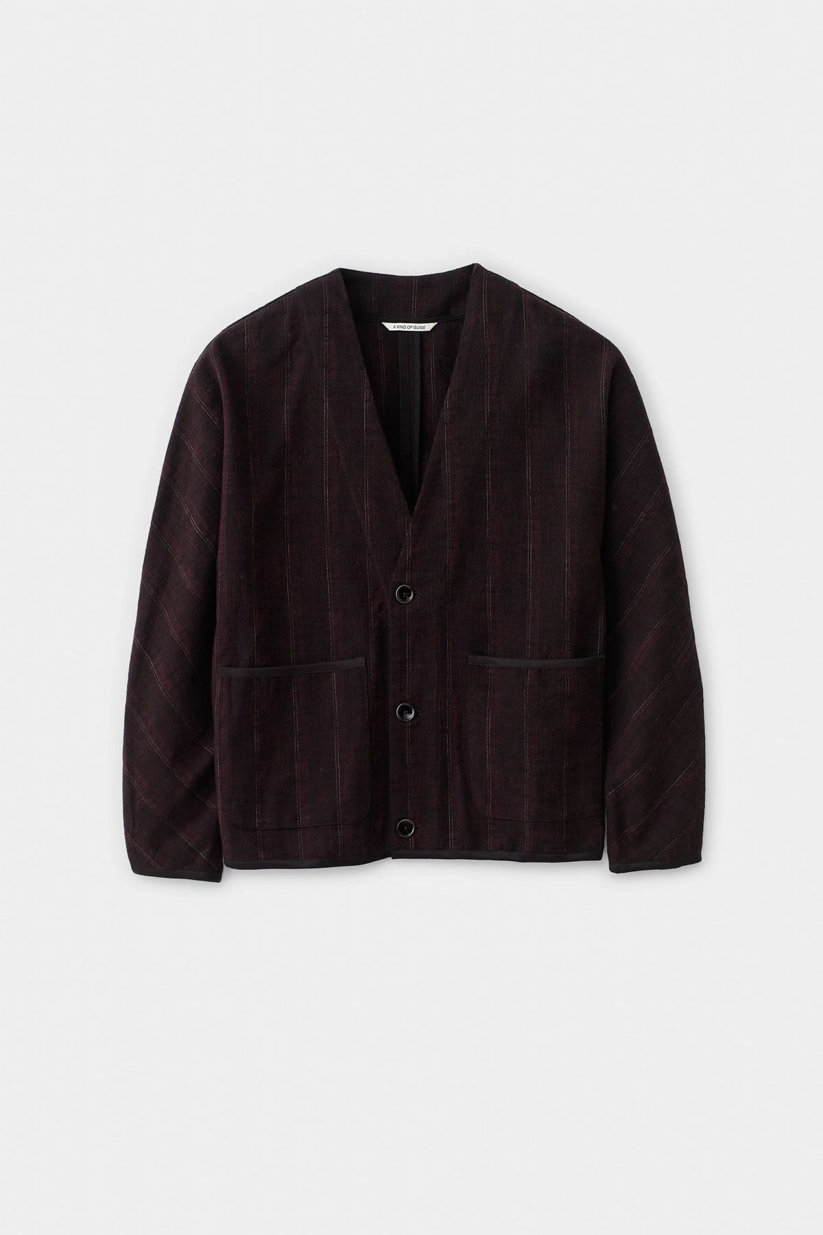 Kaan Cardigan Black Wine Line_9