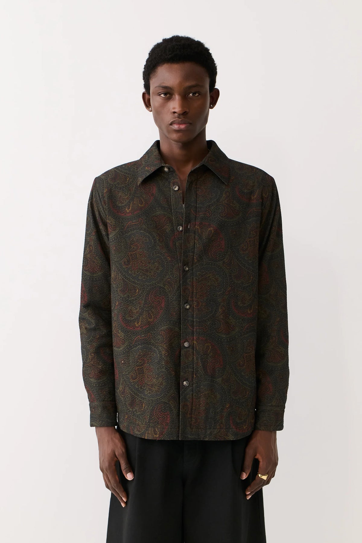Marani Overshirt Moss Paisley_1