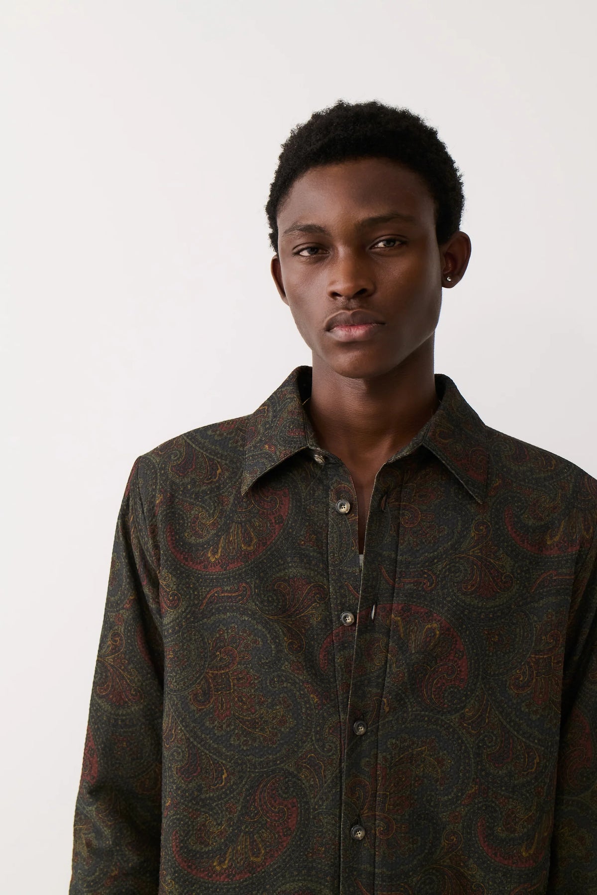 Marani Overshirt Moss Paisley