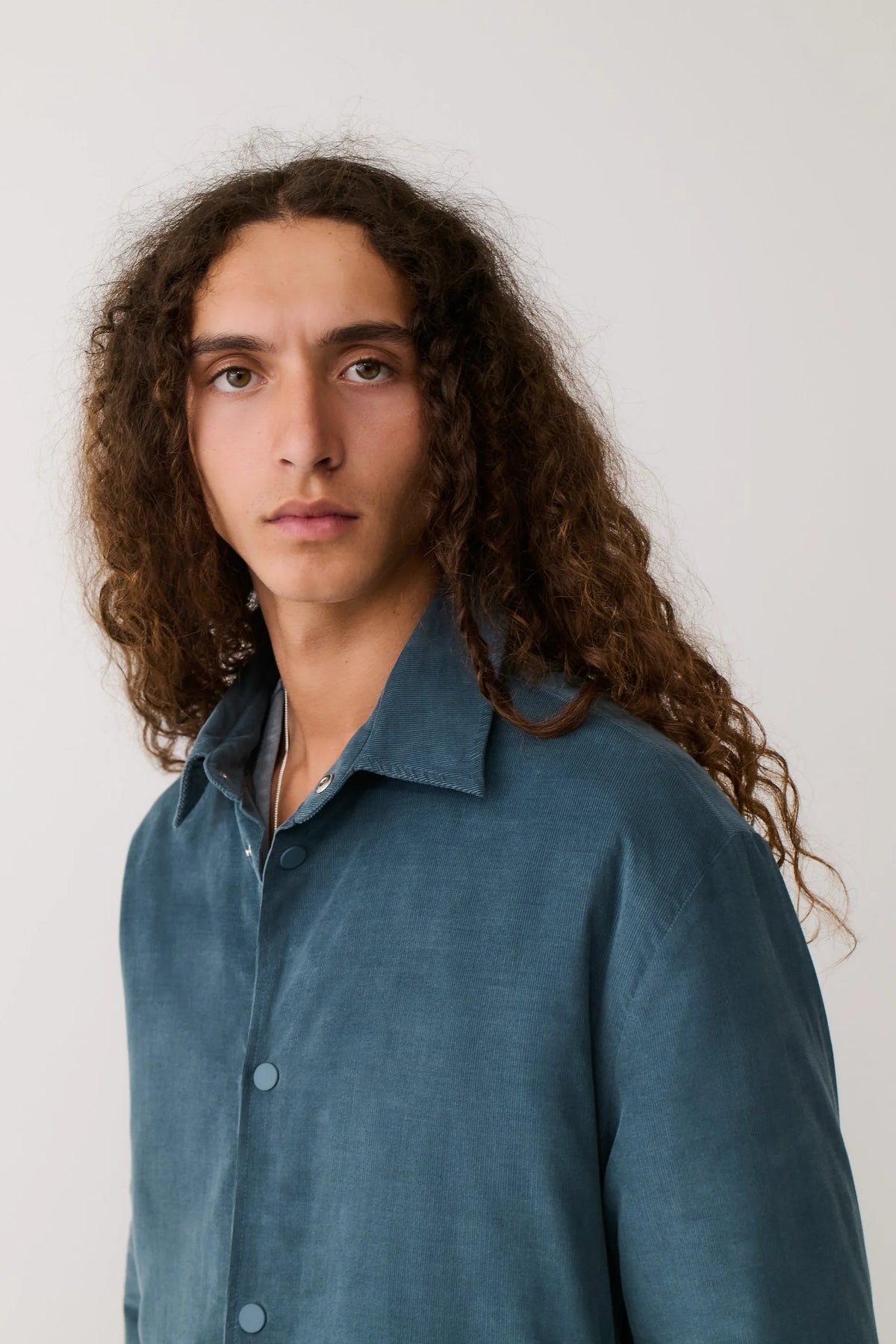 Olkay Quilted Overshirt Sea Corduroy_4