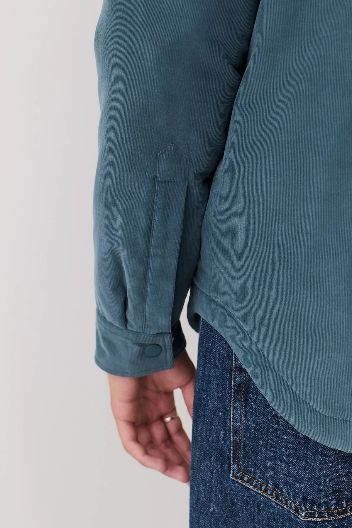 Olkay Quilted Overshirt Sea Corduroy_5