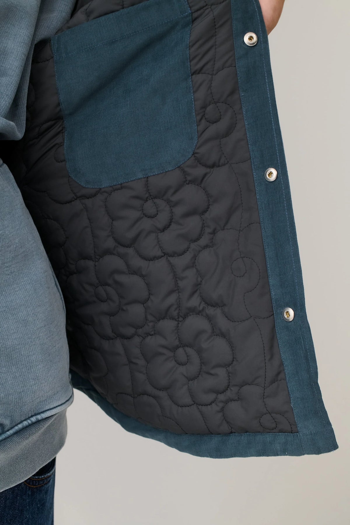 Olkay Quilted Overshirt Sea Corduroy_6