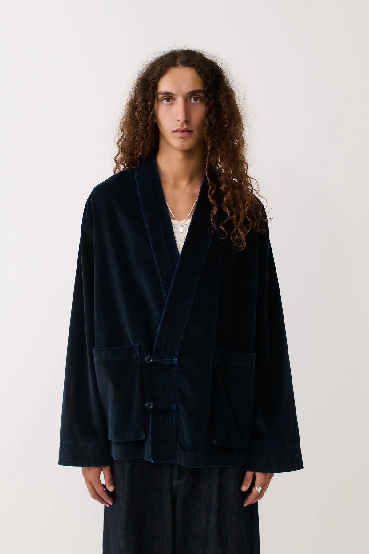 Quimono Shirt Washed Midnight_1