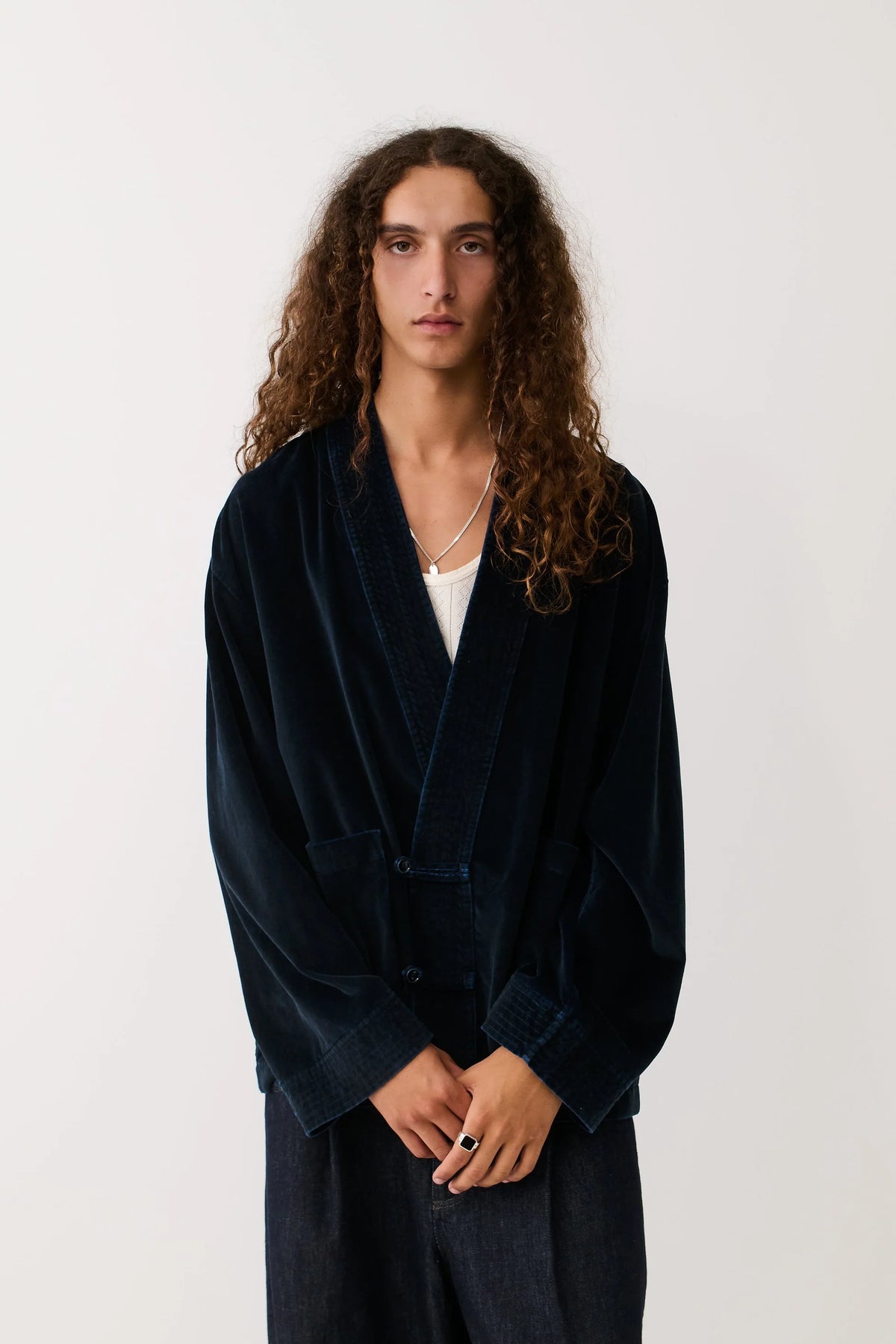 Quimono Shirt Washed Midnight_2