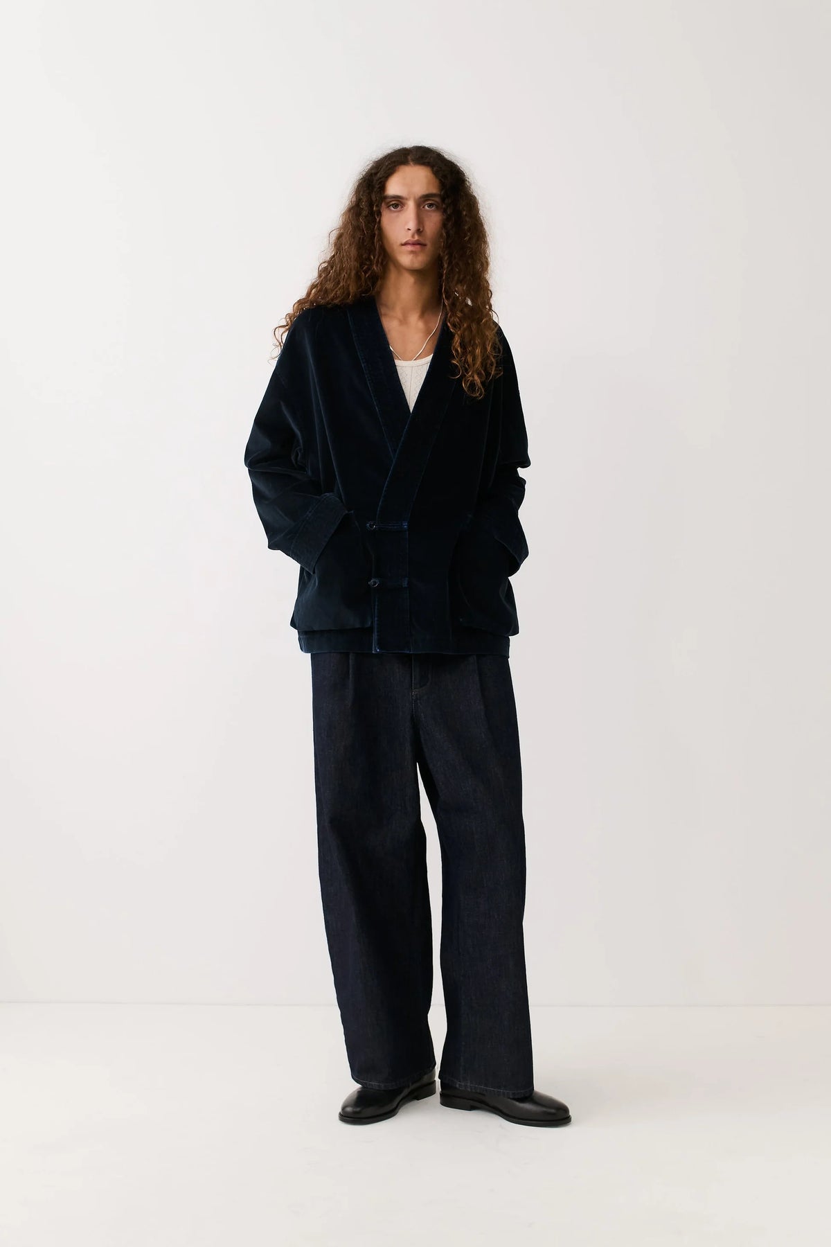 Quimono Shirt Washed Midnight_6